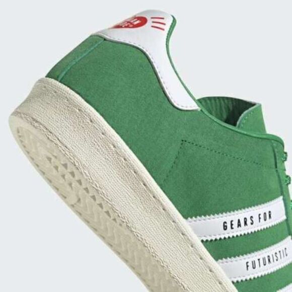 Adidas Original's Men's Campus Human Made Sneaker Green Suede White Stripes 12 - Picture 7 of 11